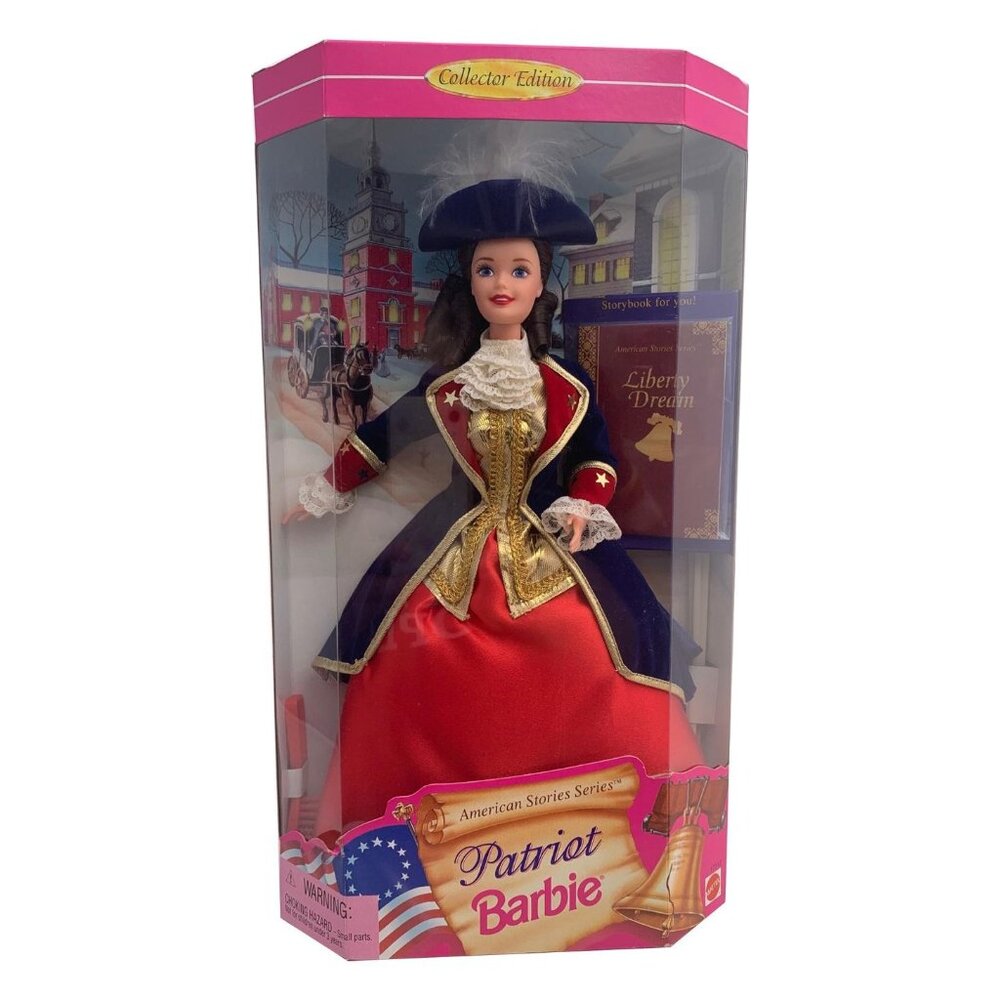 1996 Patriot Barbie Doll American Stories Series Collector Edition #17312 NIB